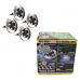 Set 4 lampi solare pentru pamant, Silver Disk Lights